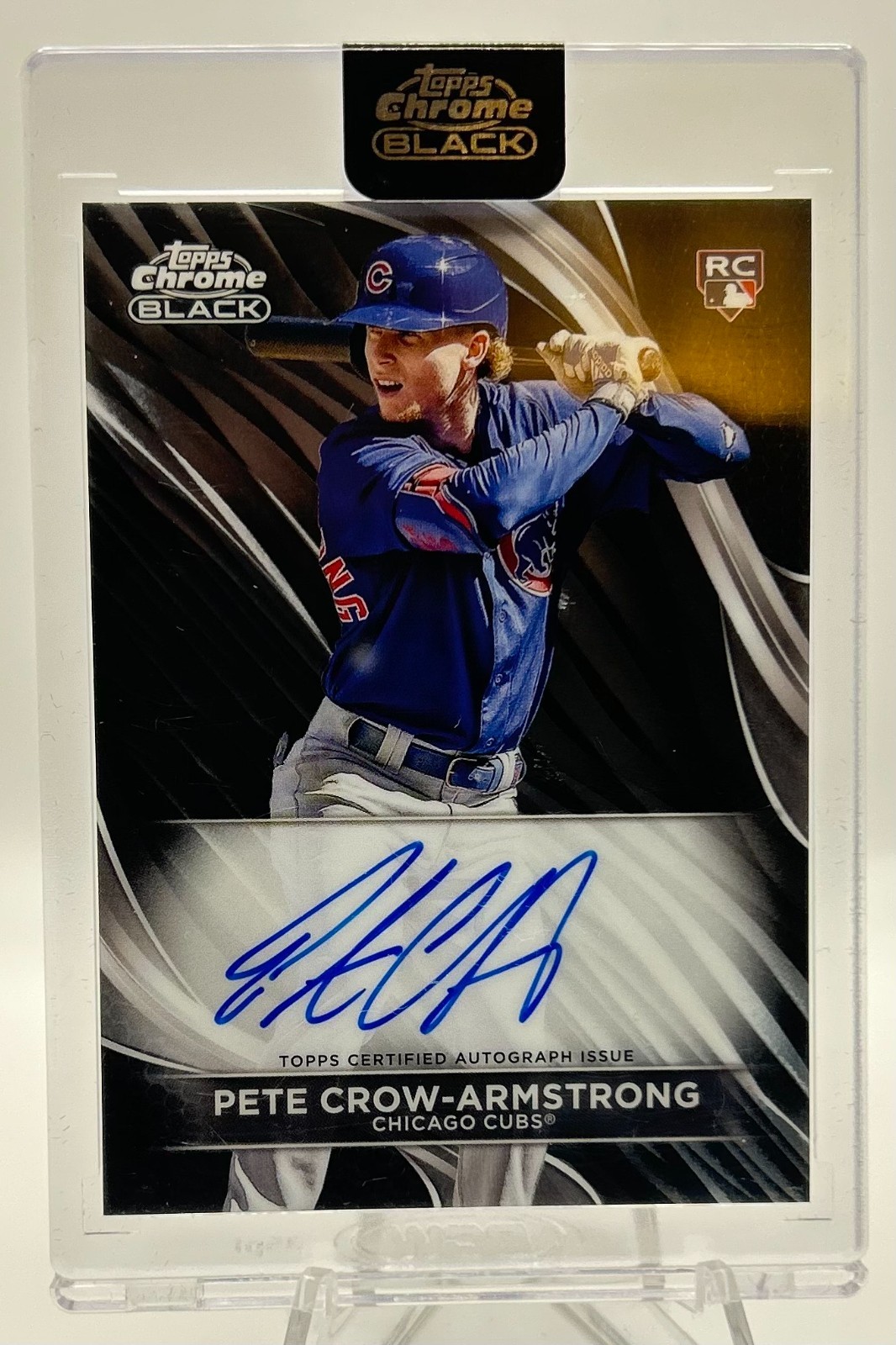 2024 Topps Chrome Black - Autographs Pete Crow-Armstrong #CBA-PC (AU, RC)