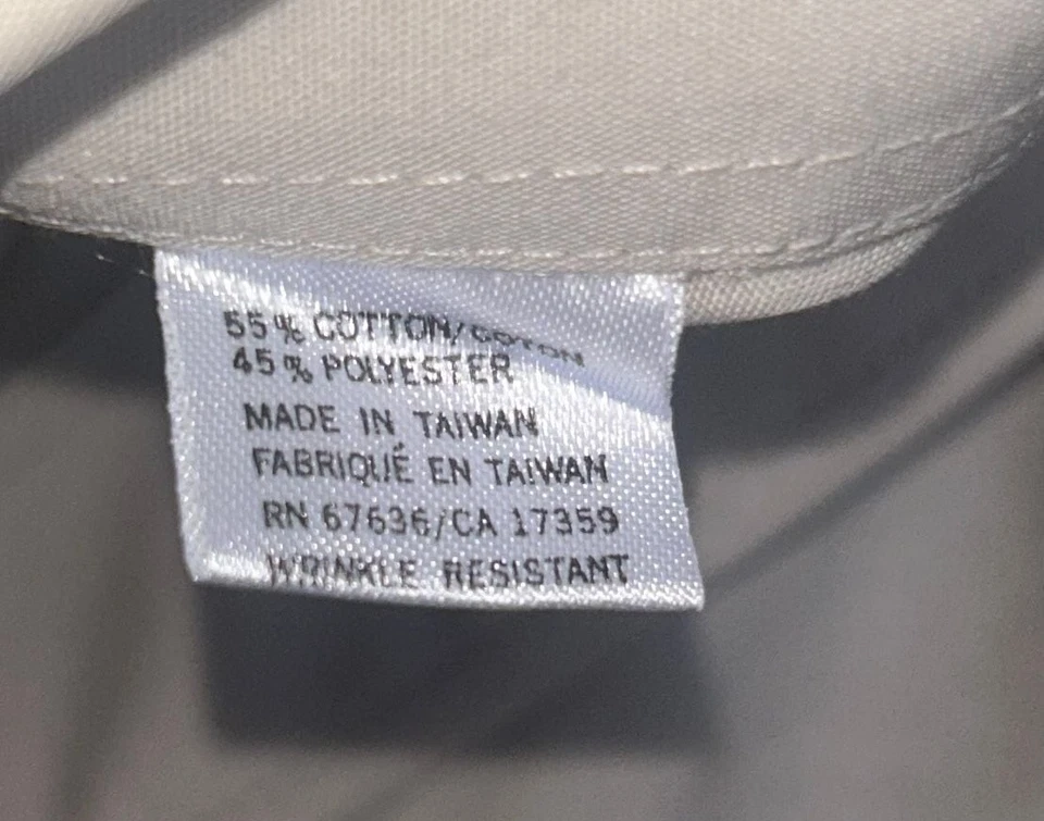 Camisa de vestir para hombre Yves Saint Laurent beige talla 18 34/35 manga larga de lujo Foto 4 de 4