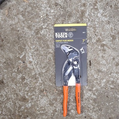 Klein Tools D5317 Compact Plier Wrench 7 in Orange Silver Metal Single Piece