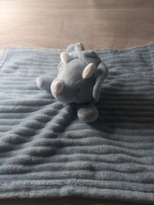Tahari Dinosaur Dino Lovey Security Blanket Blue