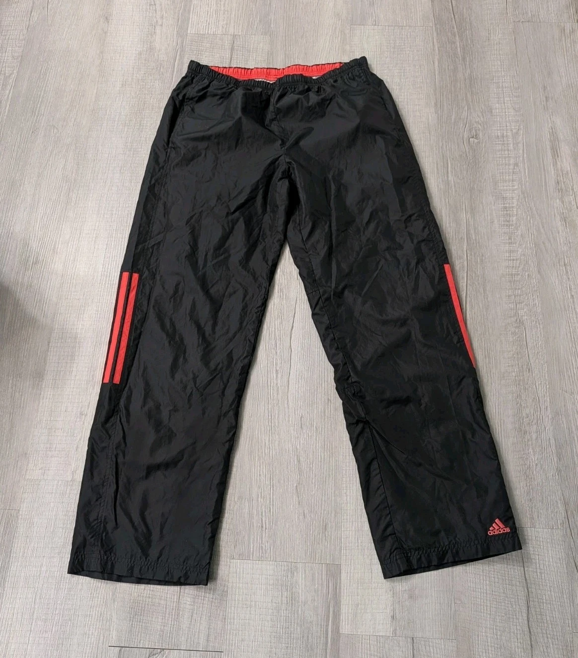 Vintage 2003 Adidas Lined Baggy Athletic Track Pants Clima proof Y2K 31"x30"Sz M