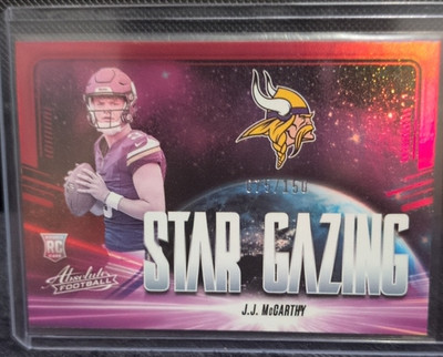 Panini Absolute Star Gazing Spectrum Red J.J. McCarthy RC #SG-JMY /150