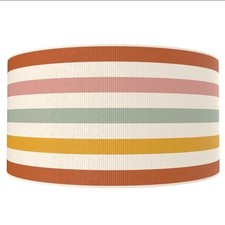 1.5" 1 yard Boho Orange Brown stripe fall Autumn Grosgrain Ribbon 1217293