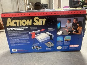 Nintendo NES Action Set de 1990 en la caja original!l NES Funciona!!