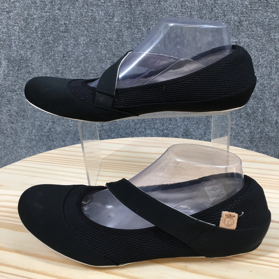 Merrell Mary Jane Womens 9.5 Black Round Toe Slip On Flats Casual Comfort - Image 2 of 4