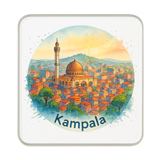 Kampala, Uganda Fridge Magnet: Cute Handmade Travel Souvenir Gift