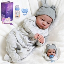 18" Reborn Baby Dolls Real Life Newborn Boy Doll Vinyl Silicone Realistic Babies