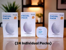 (3-Pack) Hoygi Facial Pack, Pore Tightening & Lifting 8 Masks 7.5g New Exp:04/28