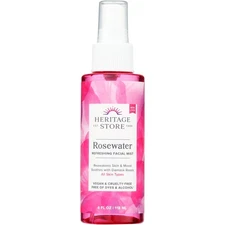 Heritage Store Rosewater Refreshing Facial Mist 4 Oz
