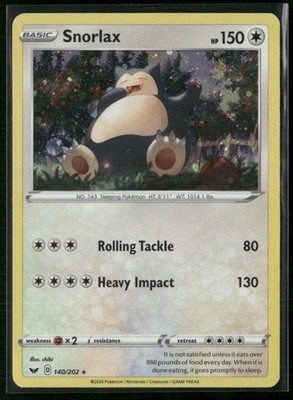 Snorlax - (Cosmos Holo) Blister Exclusives 140/202 Holo NM