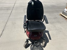 Pride Mobility Powerchair Red Black Electric 4-Wheel Padded Armrest Indoor