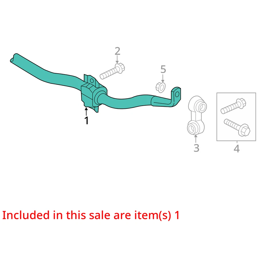Audi S6 2013 AWD barra estabilizadora trasera OEM 99 k millas - LKQ437771162 Foto 4 de 4