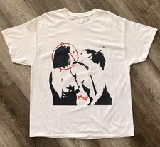 Anarchy Punk Twins White Tee Shirt Short Sleeve Large / X-Large