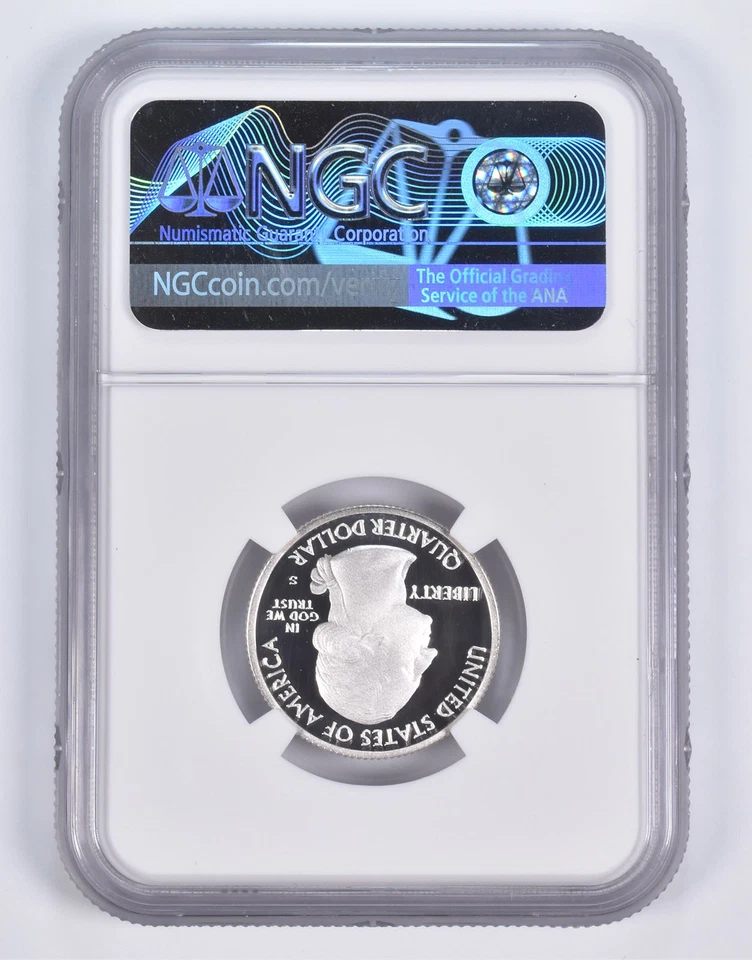 2016-S Silver PF70 ANT Shawnee Quarter Limited Edition NGC *6536 - Image 2 of 4