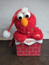Musical Elmo in Chimney Singing Jingle Bells Sesame Street - Read Description