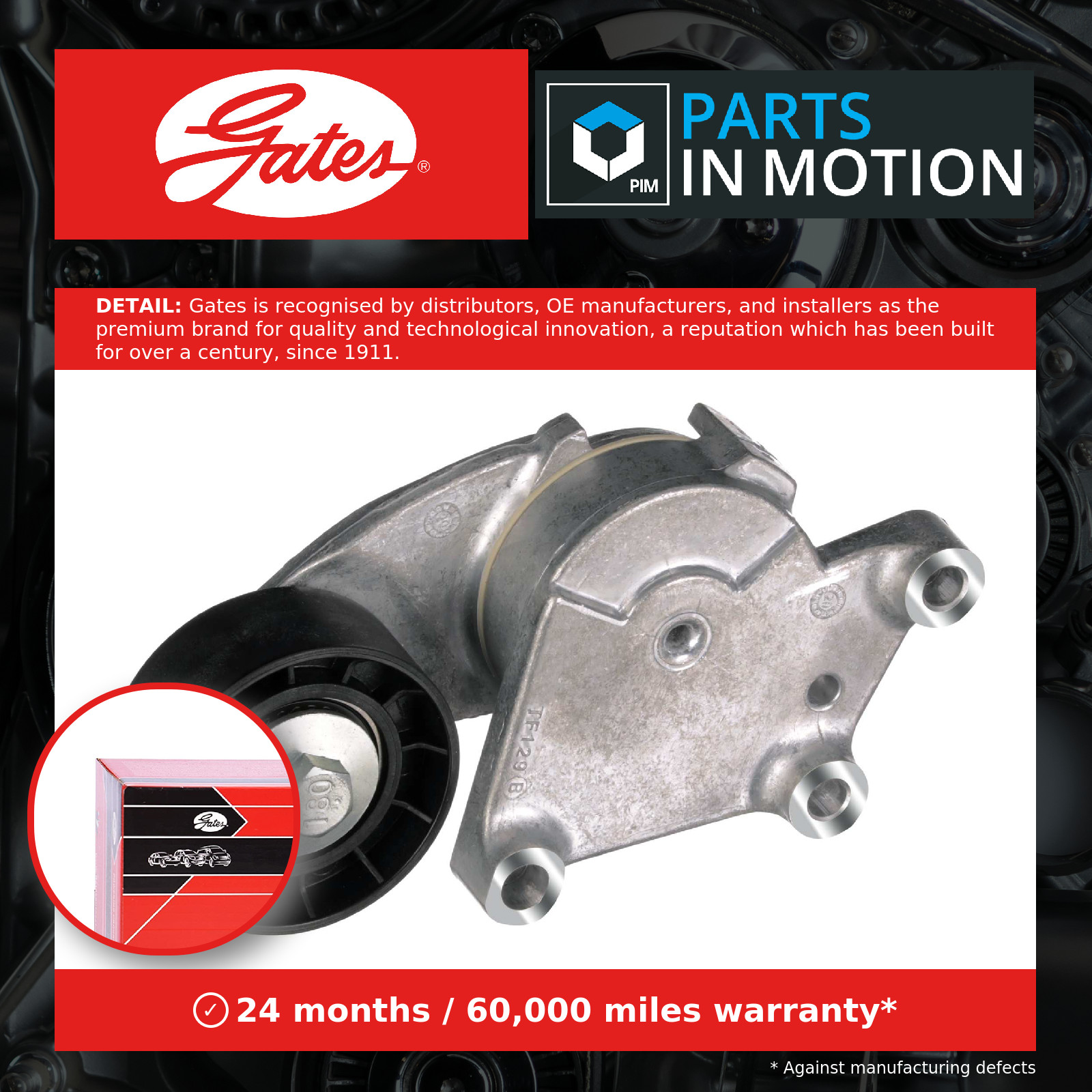 Gates DriveAlign V-Ribbed Belt Tensioner - T39008 - Equivalent to OE Quality - Image 6