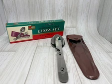 VTG Kmart 3 Piece Stainless Steel Chow Kit - Knife Fork Spoon Camping Survival*