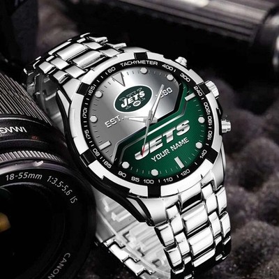 Personalized New York Football Jetss Team Alloy Men Quartz Watch Gift For Him