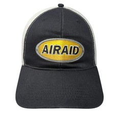 Airaid Snapback Mesh Back Trucker Hat Black One Size Embroidered Outdoor