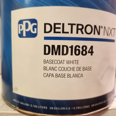 #ad PPG Refinish Deltron 1 Gallon Dmd 1684 Basecoat White Paint Free Shipping $420.00