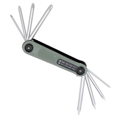 Folding Screwdriver Set, 8 in 1 Multitool, Universal Slotted Phillips Screwdr...