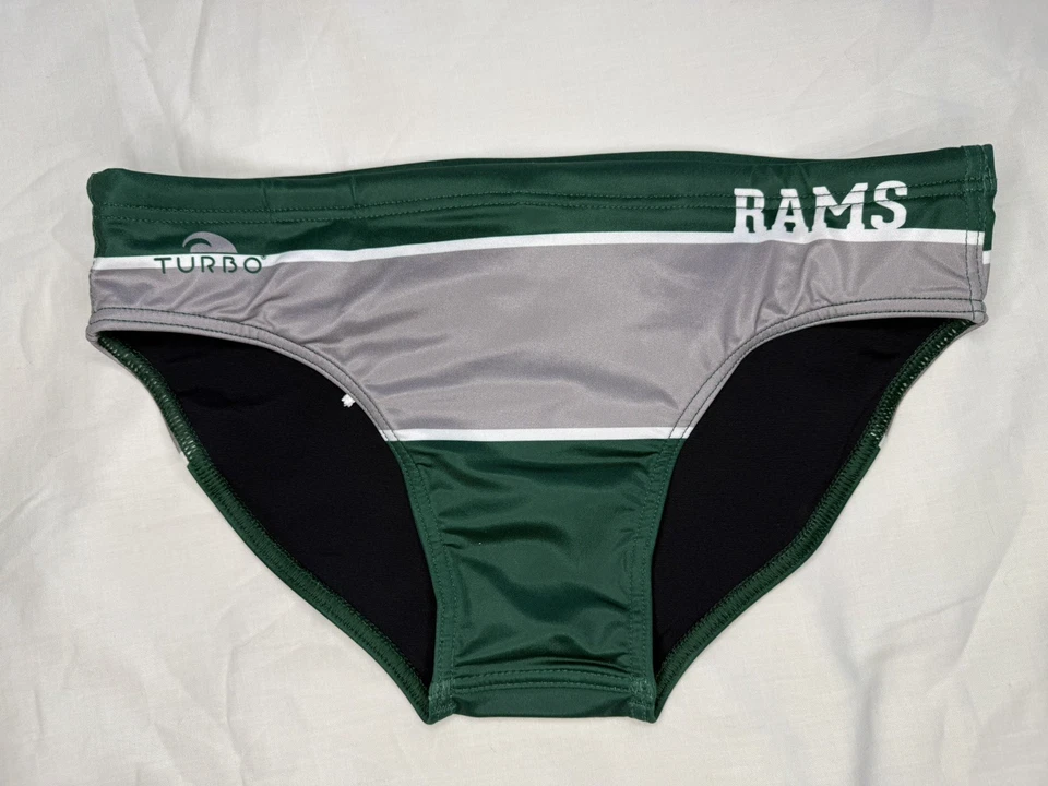 Mens Turbo Water Polo Speedo MD / 32 Colorado State University Rams Swim Brief - Image 3 of 3