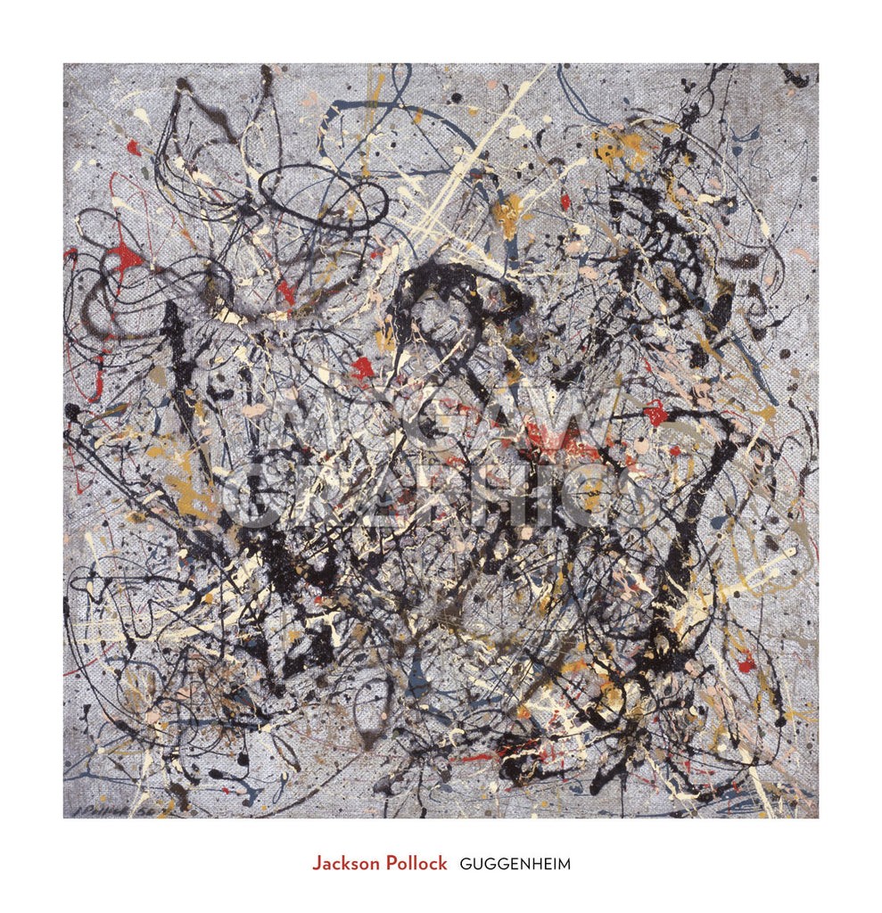 Number 18, 1950 by Jackson Pollock Art Print Guggenheim Abstract