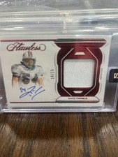 2023 Panini Flawless - Distinguished Patch Autographs Zach Thomas #DPA 14 Of 15