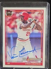 2026 Topps Series 1 Vince Coleman 1991 Topps Baseball Autographs (RAW)