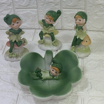Vintage Leo Goldman Imports  Lego  Pixie Elf Figurines Set Of 4 