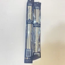 Susan Bates Quicksilver Knitting Needles Lot of 2 10.5 & 15 K Silkon Finish