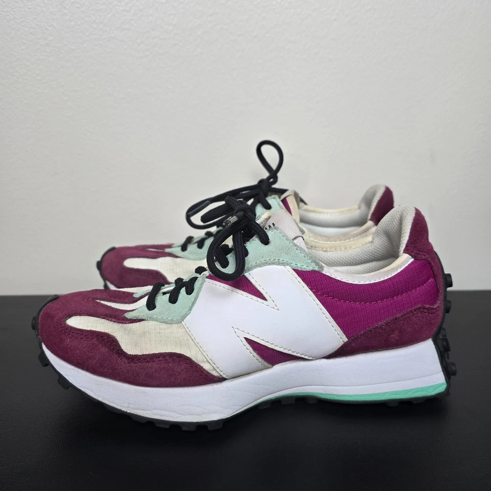 New Balance Zapatos Mujer 8 B Cosmic Orchid 327 Rendimiento Correr Gimnasio Tenis Foto 2 de 4