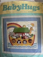 Sunset Needlepoint Kit, Noah and Friends By Kimberly Knoll, Noah  s Ark