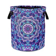 Mandala Laundry Basket Beautiful Flowers Foldable Oxford Cloth Funn... Fast Ship