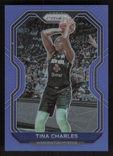 2021 Panini Prizm WNBA #71 Tina Charles Prizms Blue #/149