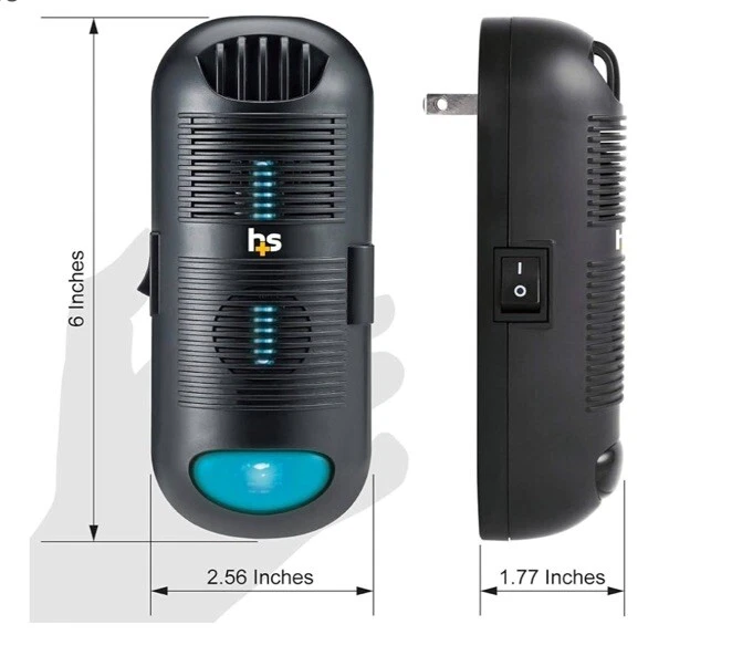 3 x Health Smart Plug-in UV-C Air Sanitizer, Pluggable - Image 3 of 4