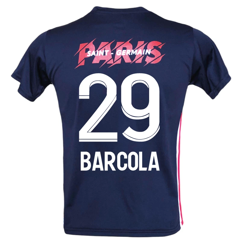 Paris Saint-Germain Maglietta Ufficiale Uomo, Cotone, Collezione PSG, Bianca