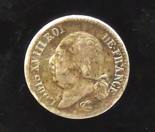 1/4 Franco 1824 L Louis XVIII Ttb Argento/Silver - Picture 2 of 2