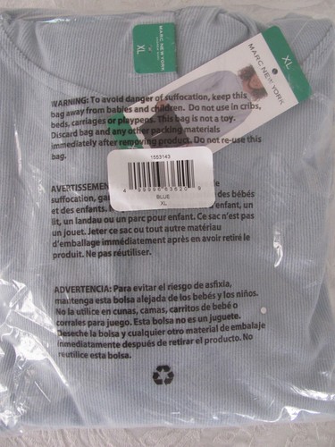 Andrew Marc New York Ribbed Soft Cozy Hoodie Pullover-Blue -Size XL (16-18)-NWT - Picture 5 of 11