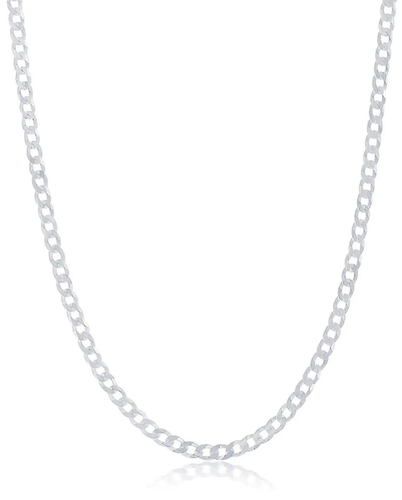 ADIRFINE 925 Solid Sterling Silver 3.5mm Curb Cuban Link Chain - Picture 5 of 9