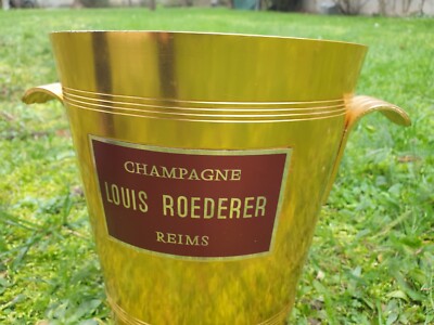 Vintage Louis Roederer Champagner Eimer Bucket Cooler Gold Finish