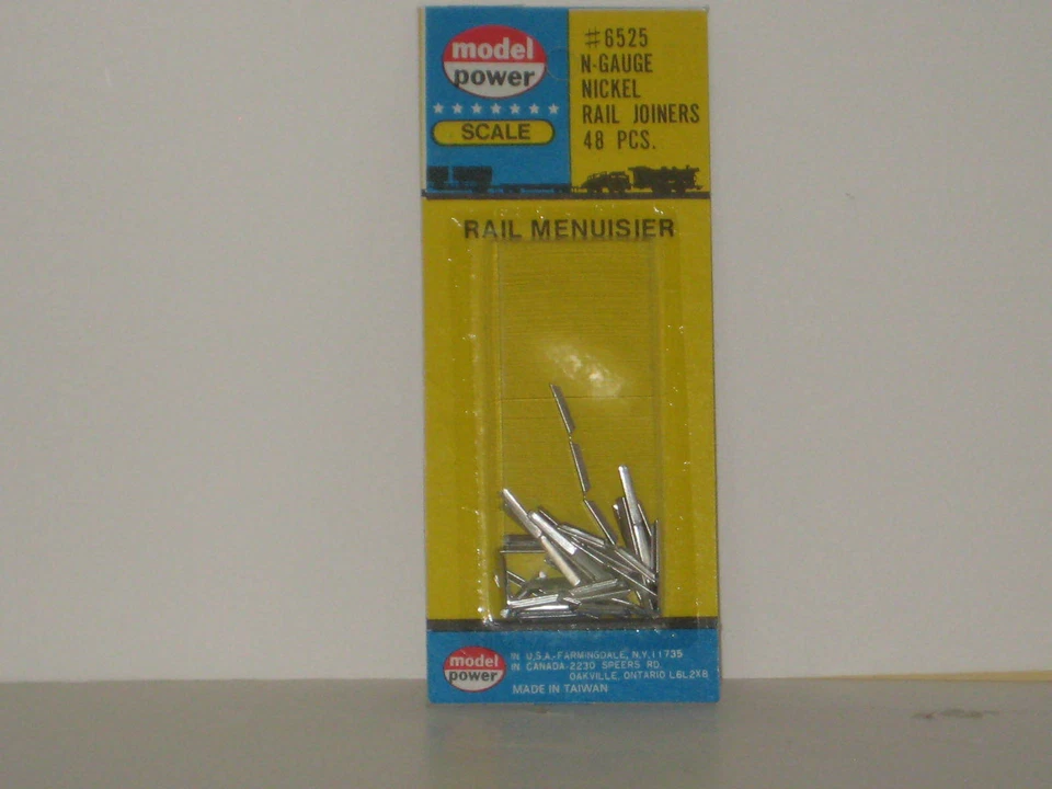 N SCALE MODEL POWER NICKEL RAIL JOINERS #6525 N NICKEL RAIL JOINERS - Image 3 of 3