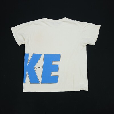 Rare Vintage NIKE Spell Out Swoosh Block Letters T Shirt 90s 2000s