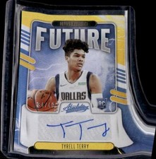 2020-21 Panini Absolute #FS-TTE Tyrell Terry Future Signatures Level 1