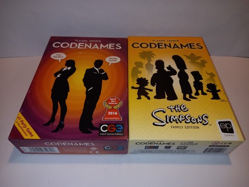 Codenames & The Simpsons Codenames Board Games Vlaada Chvatil Complete ...