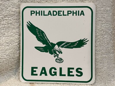 RARE 1960's Philadelphia Eagles Square Inch Old Logo Sticker