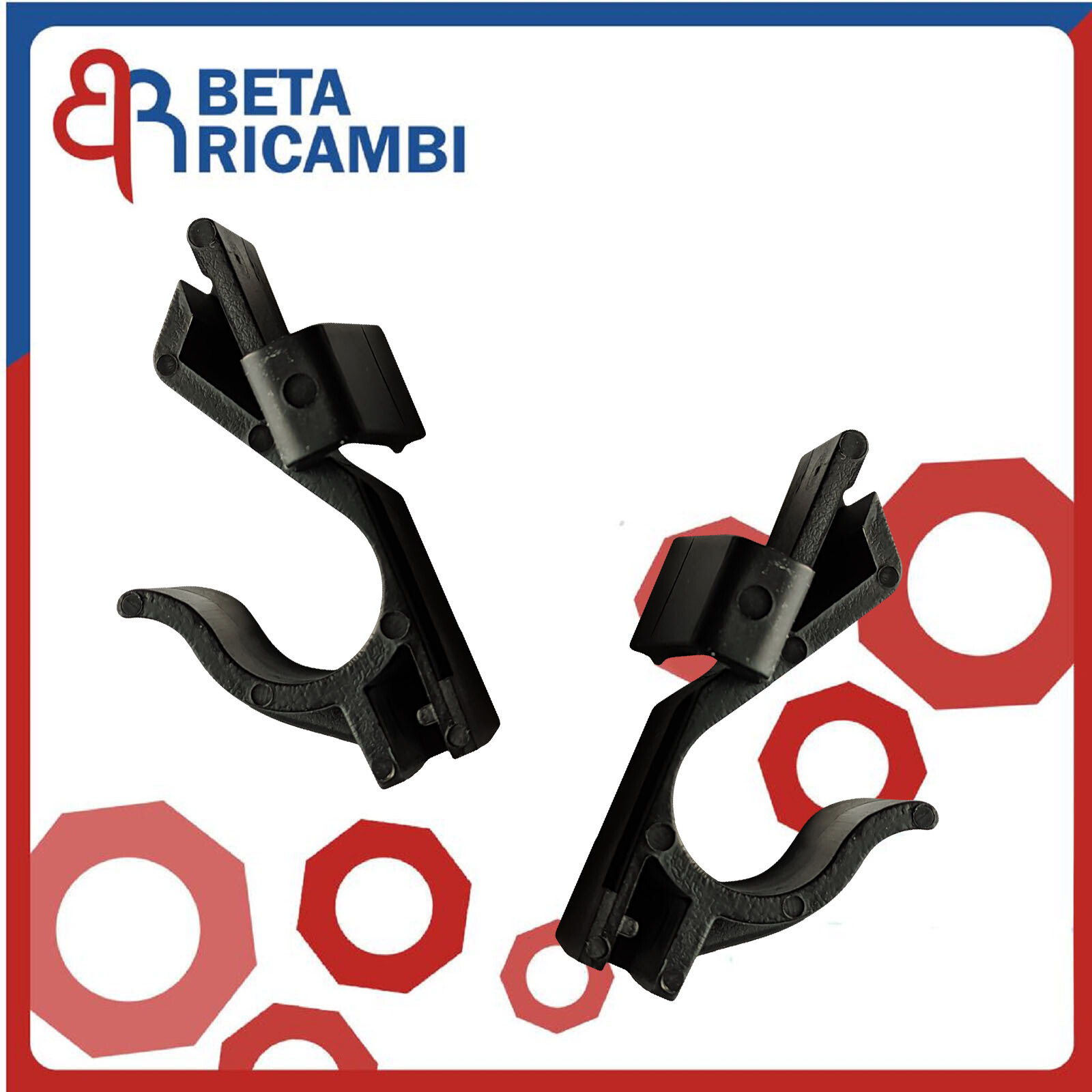 SUPPORTI GANCI DX E Sx Mensola Cappelliera Bagagliaio Fiat Punto Evo, Punto2012 EUR 12,89 - IT - Foto 8
