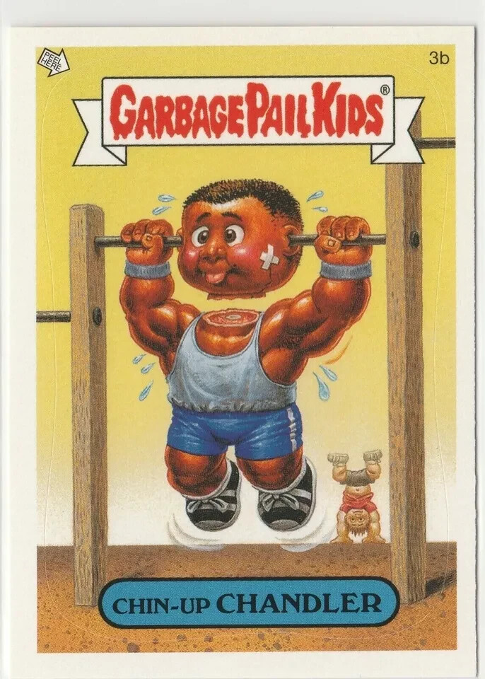 Vintage 2005 Garbage Pail Kids ANS4 Chin-Up Chandler #3b GPK Card