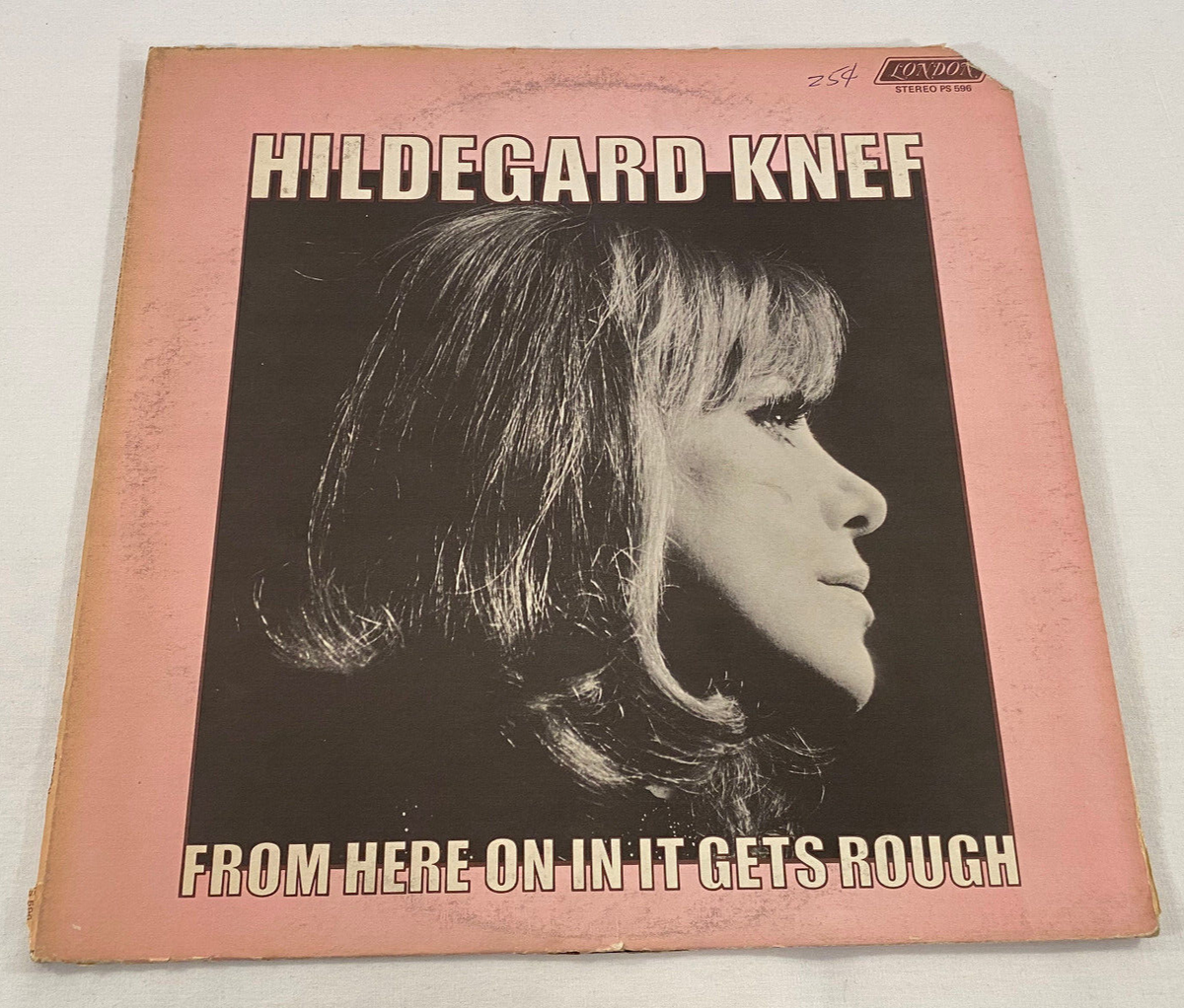 LP Hildegard Knef From Here On It Gets Rough London PS 596 (NM