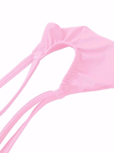 Männer Low Rise Jock Strap Thong Halb Transparent String Tanga Briefs Unterhose - Picture 43 of 44